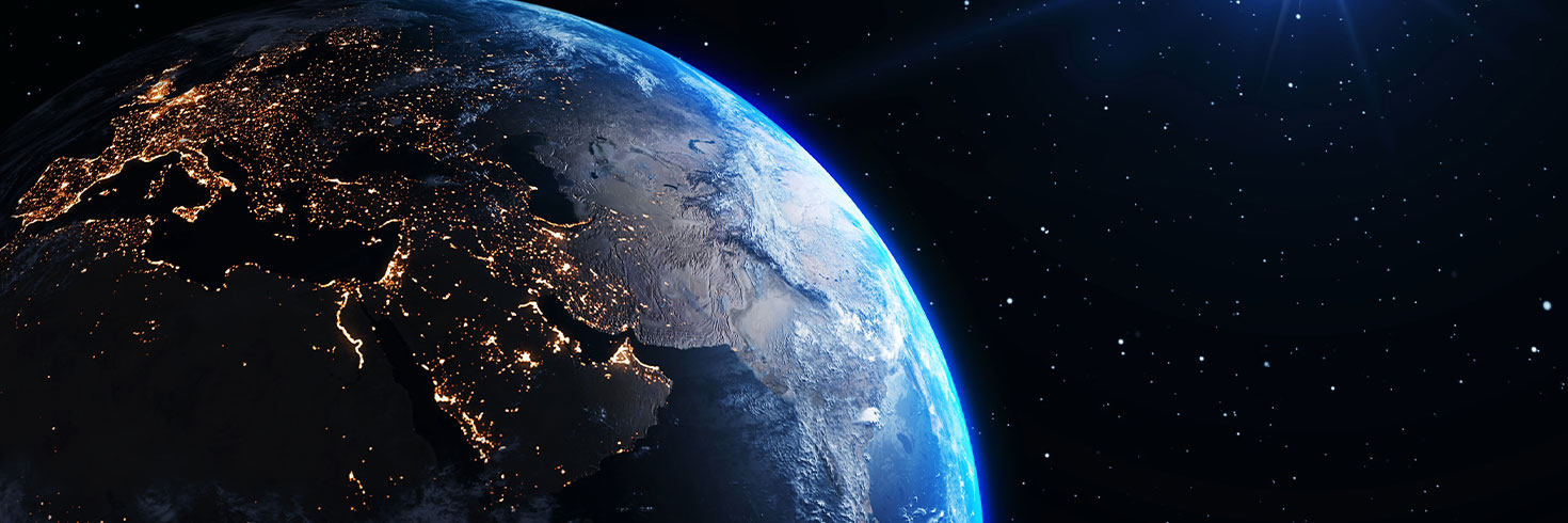 A orbital view of planet earth